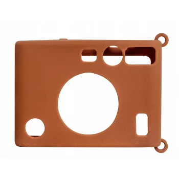 LOVEINSTANT θήκη σιλικόνης για Fujifilm Instax Mini Evo - καφέ