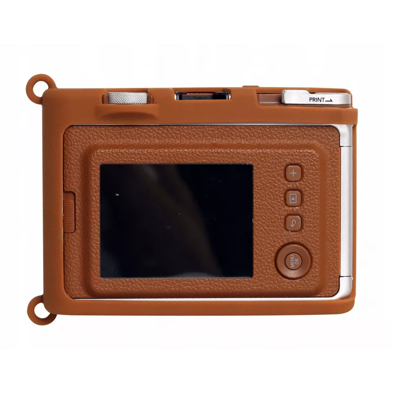 LOVEINSTANT θήκη σιλικόνης για Fujifilm Instax Mini Evo - καφέ