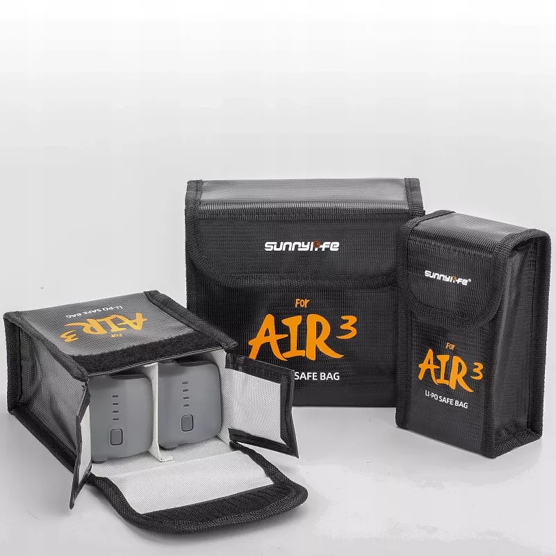 SUNNYLIFE Πυρίμαχη τσάντα για 3 μπαταρίες DJI Air 3 / 3S