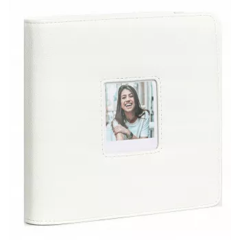 LOVEINSTANT Φωτογραφικό άλμπουμ για Polaroid Go – 36 φύλλα, 288 φωτογραφίες, λευκό δέρμα PU
