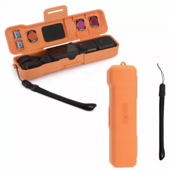 SUNNYLIFE Θήκη προστασίας σκληρή βαλίτσα για DJI Osmo Pocket 3 και αξεσουάρ, Πορτοκαλί