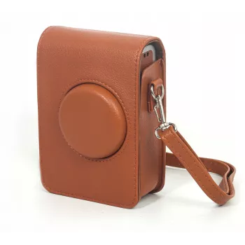 LOVEINSTANT Θήκη προστασίας για Fujifilm Instax Mini Evo - Καφέ (Κάθετο)
