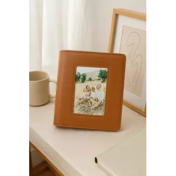 LOVEINSTANT Φωτογραφικό άλμπουμ για φωτογραφίες 10x15 cm, 160 φωτογραφίες, καφέ