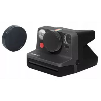 LOVEINSTANT Καπάκι προστασίας αλουμινίου για Polaroid Now Now+ μαύρο
