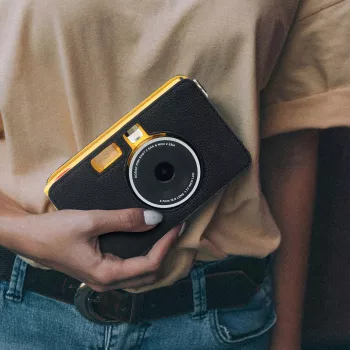 LOVEINSTANT Θήκη προστασίας για Kodak Mini Shot 2 / Era MS200 άμεση φωτογραφική μηχανή - μαύρο