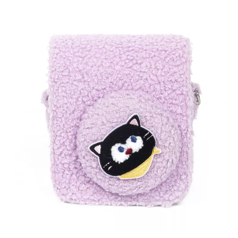 LOVEINSTANT Plush Kitten Case για Fujifilm Instax Mini 12 - μωβ