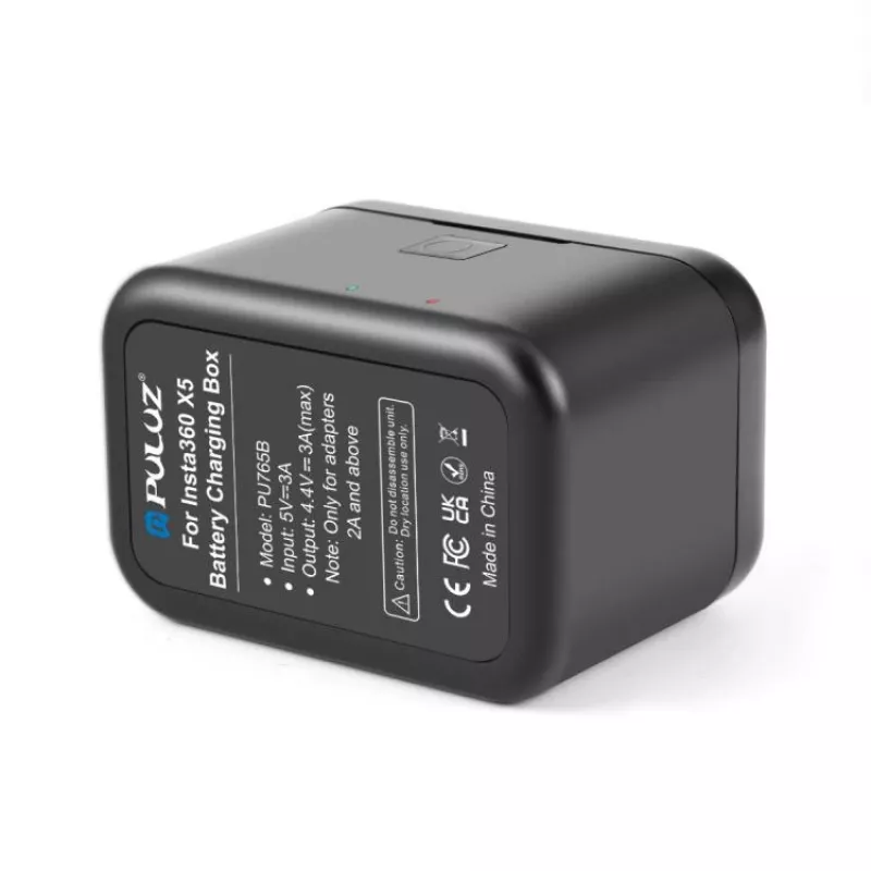PULUZ PU765B Φορτιστής μπαταρίας Dual-USB για Insta360 X5