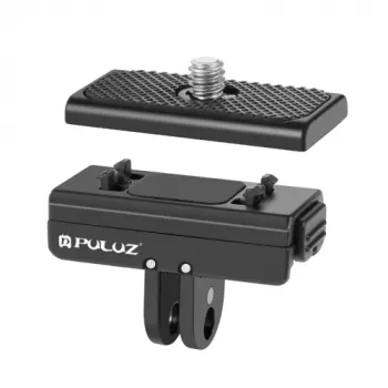 PULUZ Quick Release Mount Adapter για GoPro σπείρωμα τριπόδου 1/4 ίντσας σε ταχεία απελευθέρωση GoPro για Insta360 Ace Pro X4/X3/X2/X, DJI Osmo Action, PU965B