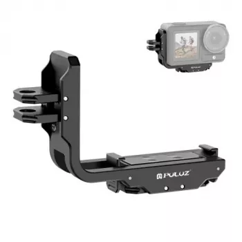 PULUZ PU768B Cage Rail για DJI Osmo Action 5 Pro / 4, οριζόντια και κάθετα