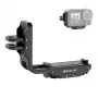 PULUZ PU768B Cage Rail για DJI Osmo Action 5 Pro / 4, οριζόντια και κάθετα
