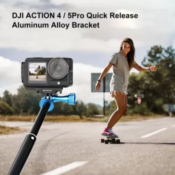 PULUZ PU768B Cage Rail για DJI Osmo Action 5 Pro / 4, οριζόντια και κάθετα