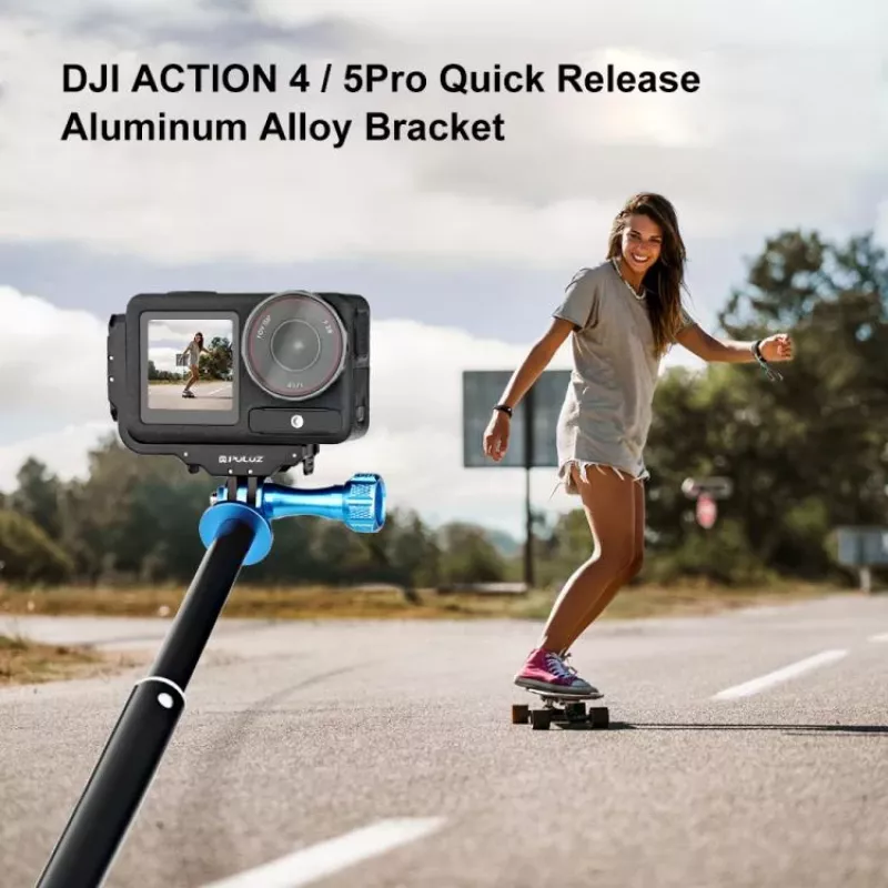PULUZ PU768B Cage Rail για DJI Osmo Action 5 Pro / 4, οριζόντια και κάθετα