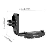 PULUZ PU768B Cage Rail για DJI Osmo Action 5 Pro / 4, οριζόντια και κάθετα