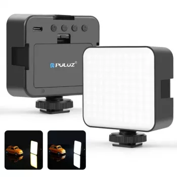PULUZ LED βιντεοφωτιστικό 100 LEDs 5W Bi-Color 2900-6500K USB-C βάση βίδας 1/4 ίντσας για κάμερα/κινητό PU4141B
