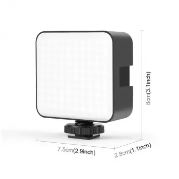 PULUZ LED βιντεοφωτιστικό 100 LEDs 5W Bi-Color 2900-6500K USB-C βάση βίδας 1/4 ίντσας για κάμερα/κινητό PU4141B