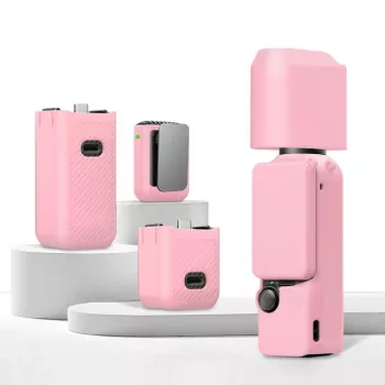PULUZ 6-in-1 σετ θήκης προστασίας για DJI Osmo Pocket 3 - ροζ TPU/PU
