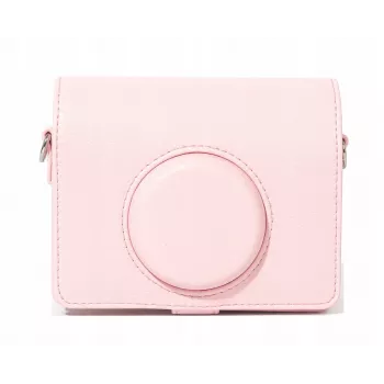 LOVEINSTANT προστατευτική θήκη τσάντα για Fujifilm Instax Mini Evo - ροζ / οριζόντιο