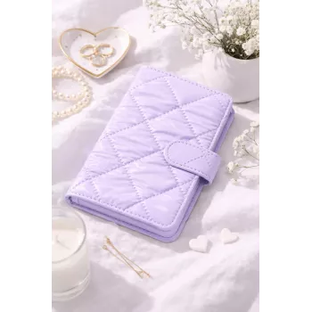 LOVEINSTANT Άλμπουμ φωτογραφιών για 108 φωτογραφίες συμβατό με Fujifilm Instax Mini 12 40 11 9 8 7 Evo LiPlay Link, μωβ καπιτονέ