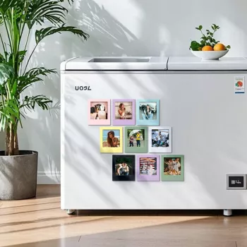 LOVEINSTANT Μαγνητικό σετ κορνίζας 7x μαγνήτες κορνίζας για Polaroid I-Type 600 SX-70 Μαύρο