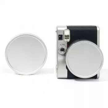 LOVEINSTANT Προστατευτικό Καπάκι Φακού για Fujifilm Instax Mini 90 Neo Classic - Ασημί