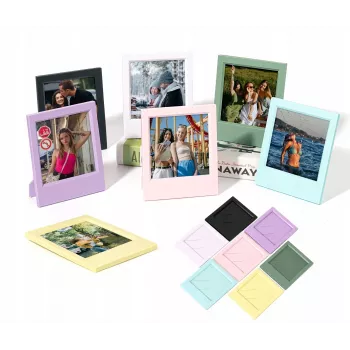 LOVEINSTANT Σετ 7 πολύχρωμων κορνιζών για Polaroid I-Type, 600, SX-70 φιλμ άμεσης εκτύπωσης