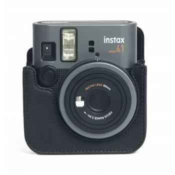 LOVEINSTANT Θήκη Κάλυμμα Πουγκί για Fujifilm Instax Mini 41 + άλμπουμ φωτογραφιών για 96 φωτογραφίες / μαύρο