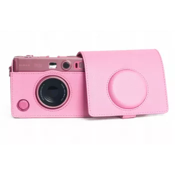 LOVEINSTANT Θήκη Κάλυμμα Πουγκί για Fujifilm Instax Mini Evo, Ροζ