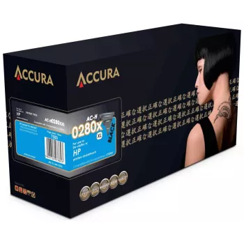 Τόνερ Accura HP No. 80X (CF280X) συμβατό XXL υψηλής απόδοσης μαύρο