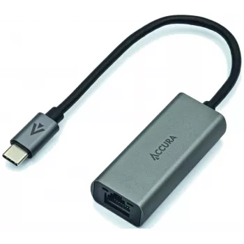 ACCURA Προσαρμογέας USB-C σε RJ45 Gigabit Ethernet, Space Gray