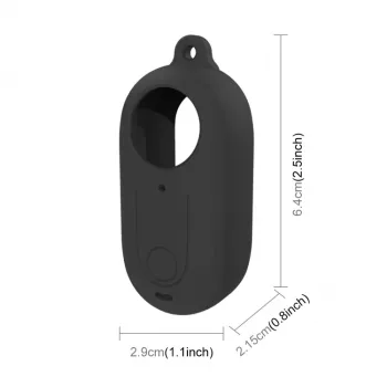 PULUZ Θήκη σιλικόνης με κάλυμμα φακού για Insta360 GO 3 – Μαύρο