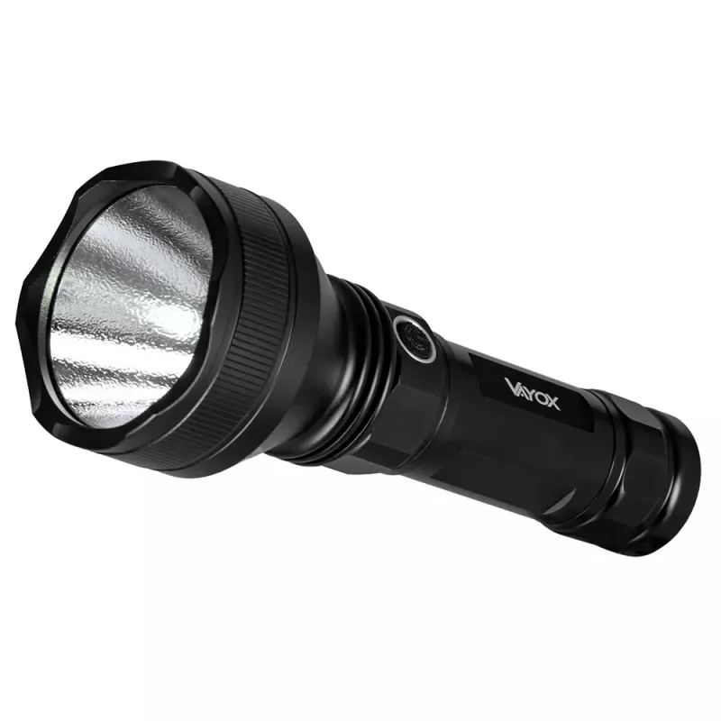 VAYOX VA0109 τακτικός φακός μπαταρίας, 1900 lm, 20 W, 5000 mAh, USB-C, IPX5