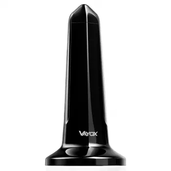 VAYOX VA0127 εσωτερική κεραία DVB-T/T2, μαύρη, 28 dBi, ομοαξονικό καλώδιο 3m, τροφοδοσία USB