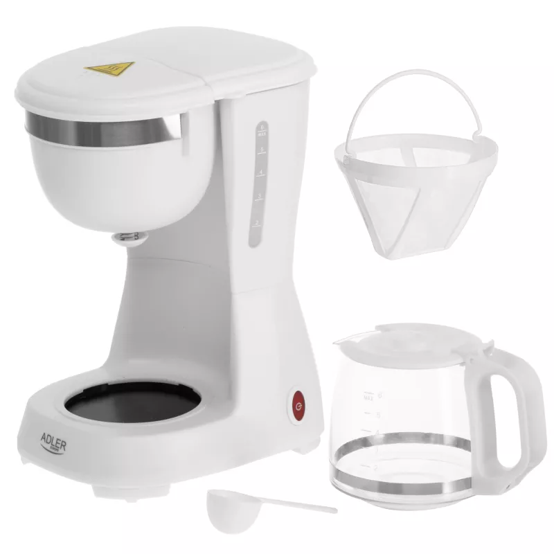 Adler AD 4381 Καφετιέρα φίλτρου, 600 W, λευκό