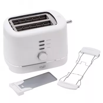 Adler AD 3224 Λευκή τοστιέρα 750W 2 υποδοχών