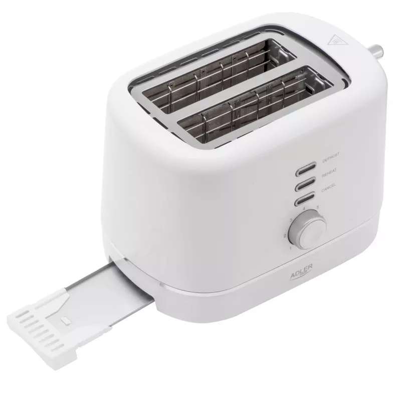 Adler AD 3224 Λευκή τοστιέρα 750W 2 υποδοχών