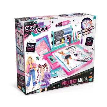 EPEE Fashion Design Δημιουργικό σετ με φωτεινό πίνακα LED - Project Moda