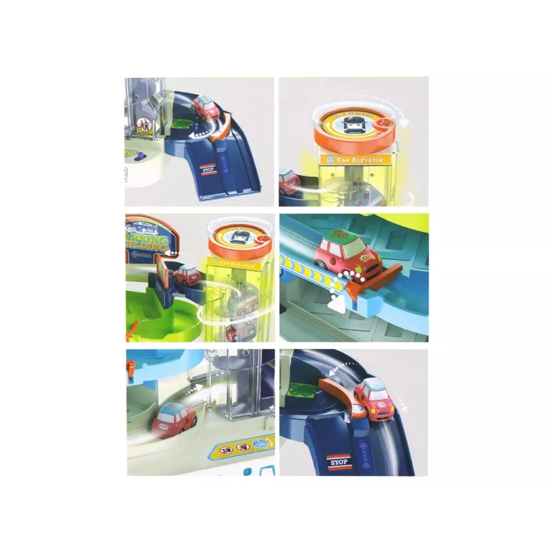 LEAN TOYS Διαδραστικό πολυώροφο πάρκινγκ αυτοκινήτων, φώτα και ήχοι
