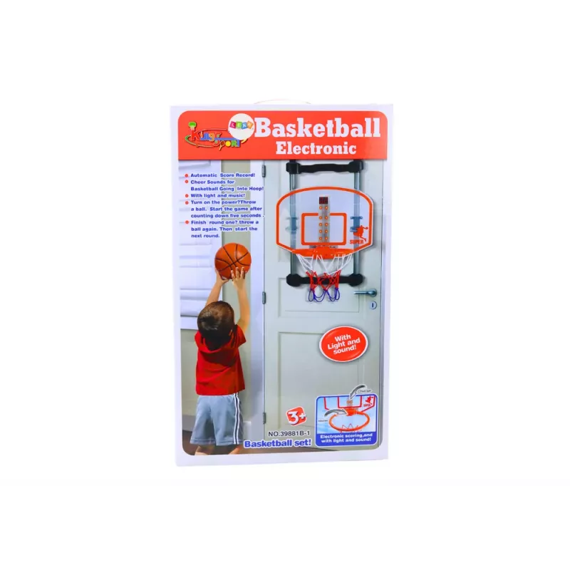 LEAN TOYS Μπάσκετ σπιτιού Καλάθι Μπάλα Αντλία Ρυθμιζόμενο