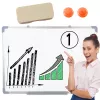 LEAN Μαγνητικός Πίνακας Λευκός Σφουγγάρι 2 Μαγνήτες 45x60cm
