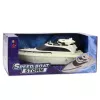LEAN TOYS τηλεχειριζόμενο RC μηχανοκίνητο σκάφος, με μπαταρία, μαύρο-λευκό