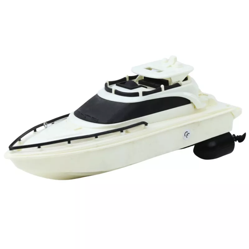 LEAN TOYS τηλεχειριζόμενο RC μηχανοκίνητο σκάφος, με μπαταρία, μαύρο-λευκό