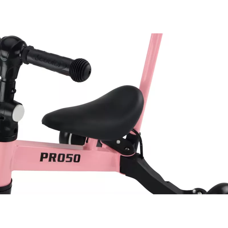 LEAN TRIKE PRO50 Τρίκυκλο με Λαβή Ώθησης Ροζ