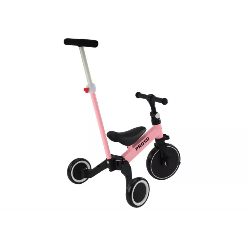 LEAN TRIKE PRO50 Τρίκυκλο με Λαβή Ώθησης Ροζ