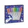 Janod Στυλό gel Mini 8 χρώματα Unicorns Dreamland 6+