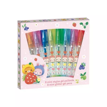 Janod Στυλό gel Mini 8 χρώματα Fruity Cuties 6+