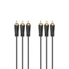 HAMA 3x RCA σε 3x RCA Καλώδιο Ήχου/Εικόνας 3m, Επιχρυσωμένα Βύσματα