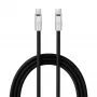 Newell Καλώδιο USB-C σε USB-C 100W 2m Σιλικόνης Μαύρο