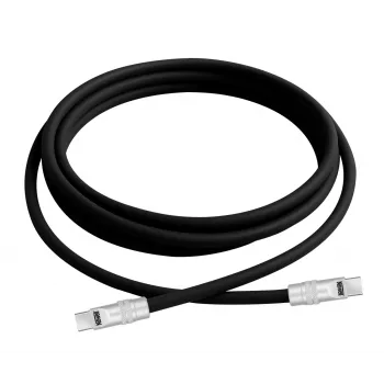 Newell Καλώδιο USB-C σε USB-C 100W 2m Σιλικόνης Μαύρο