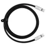 Newell Καλώδιο USB-C σε USB-C 100W 2m Σιλικόνης Μαύρο