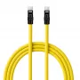 Newell Καλώδιο USB-C σε USB-C 100W, 2m, Σιλικόνης, Κίτρινο-Μαύρο